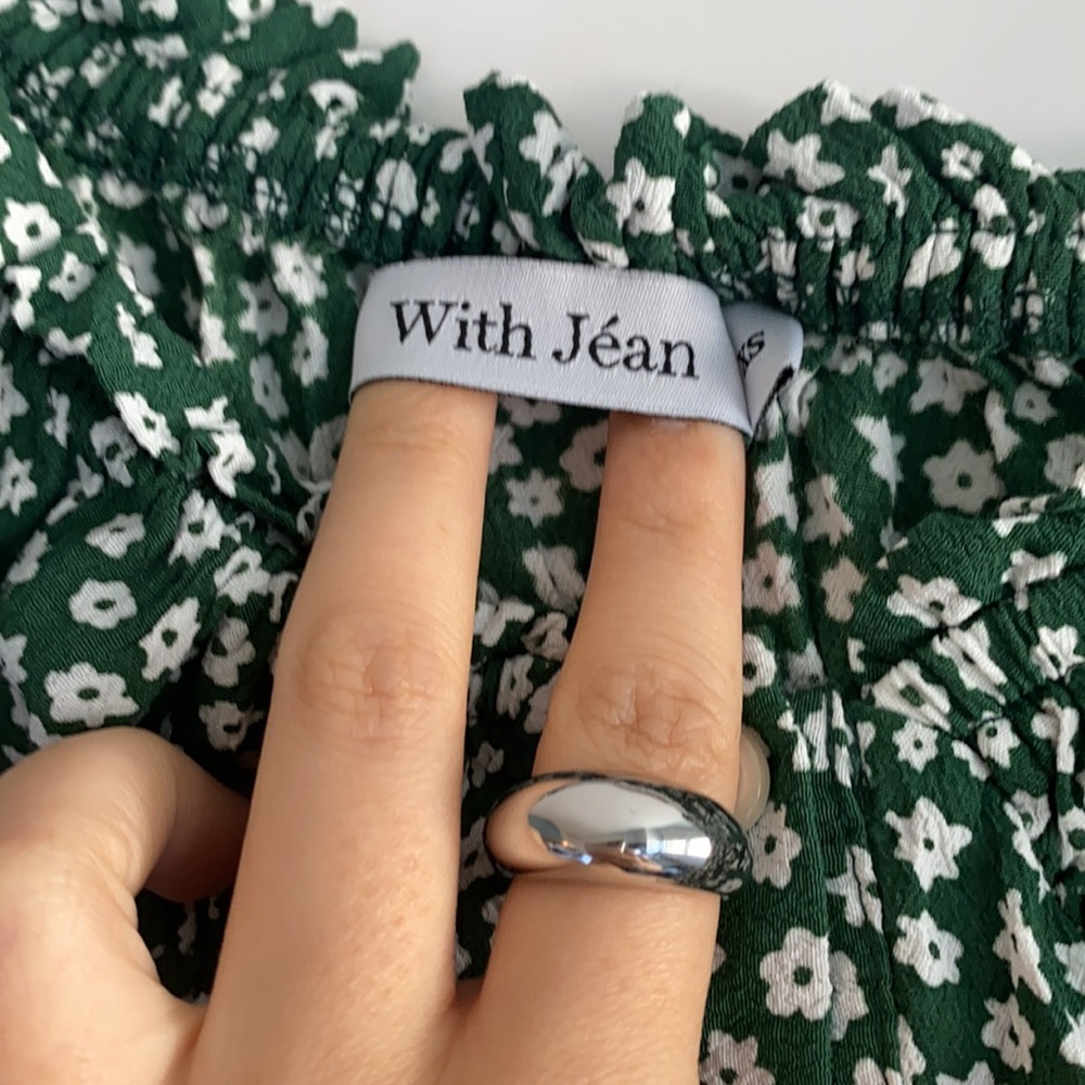 With Jean, Isabelle dress, green & white. - Picture 3 of 4